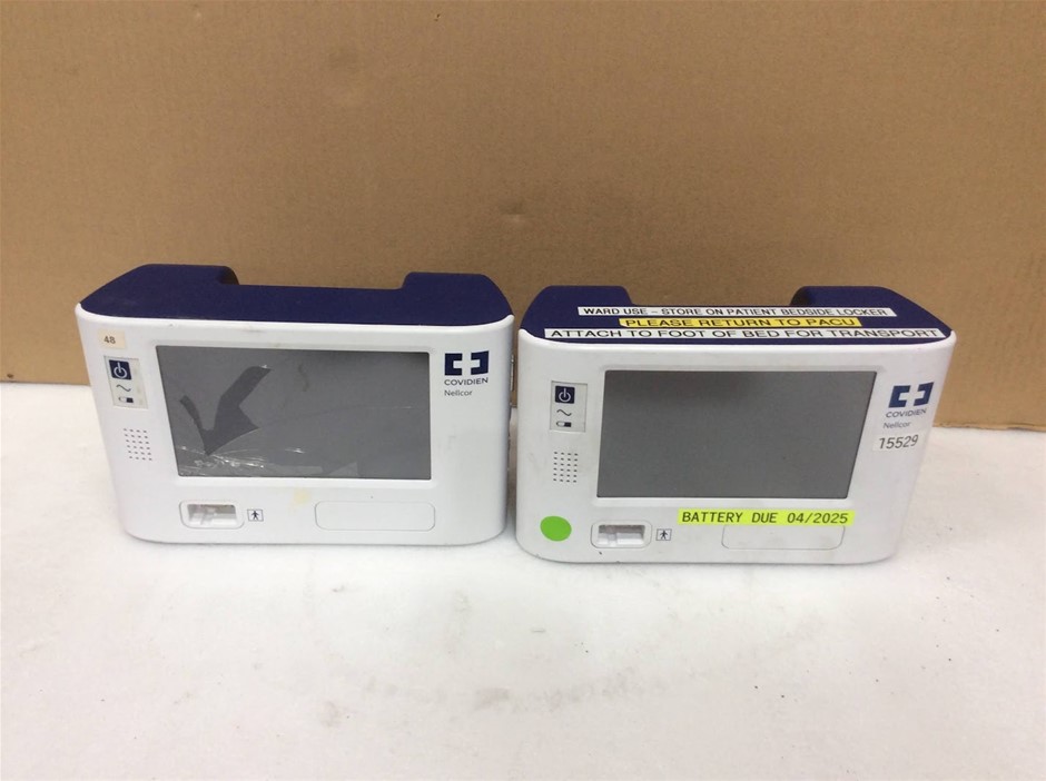 Covidien Nellcor PM1000N Respiratory Patient Monitoring Systems (Lot of 2)