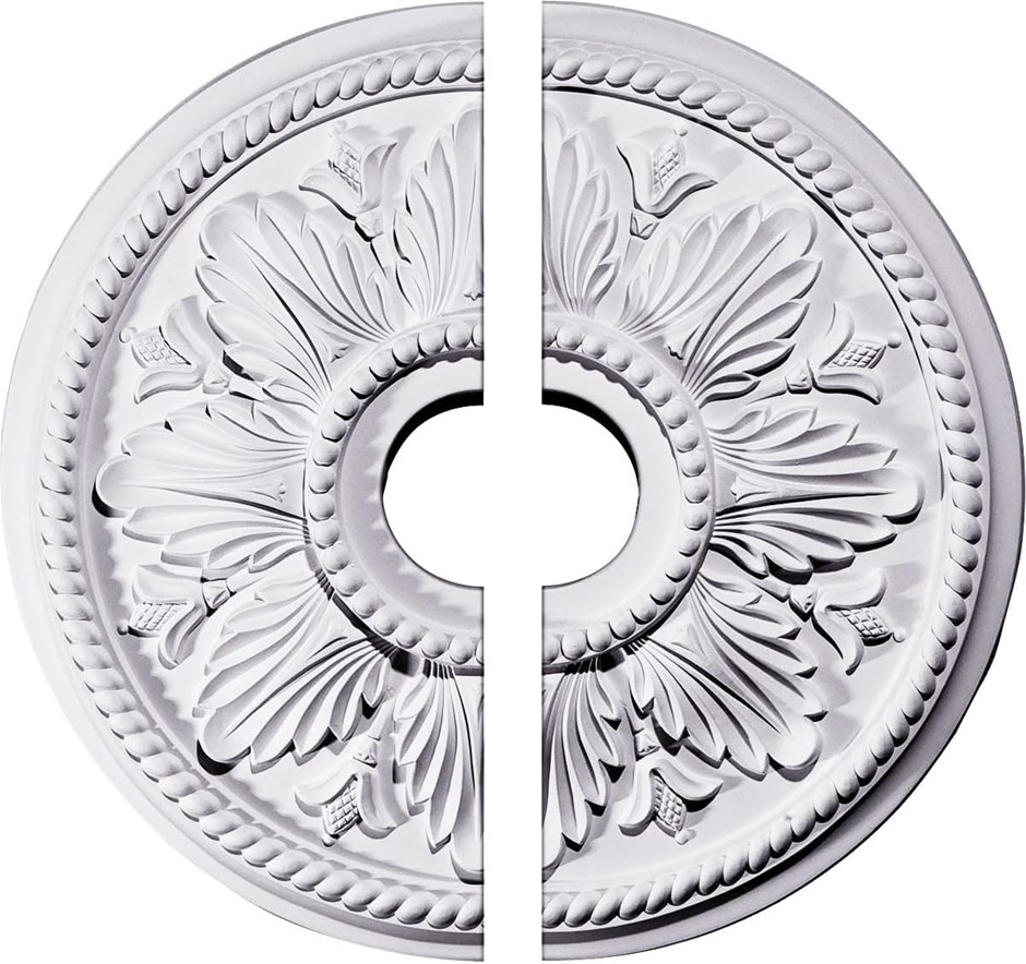 18 1/8"OD x 3 1/2"ID x 2 3/4"P Edinburgh Ceiling Medallion, Two Piece (Fits