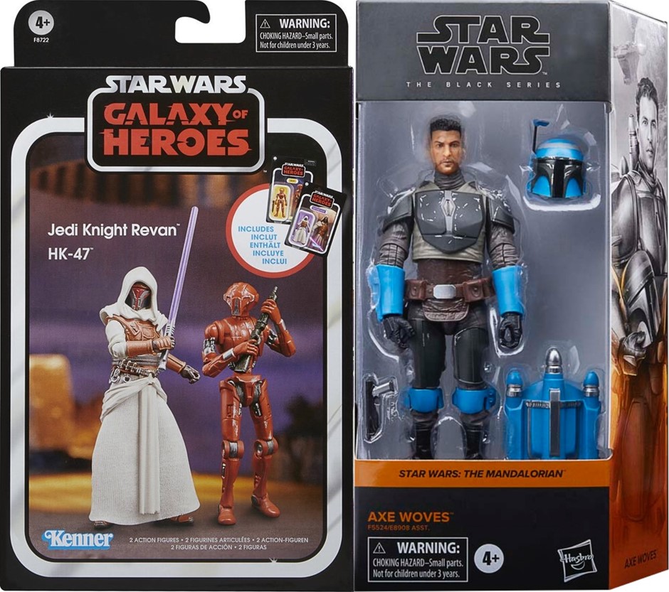 2 x STAR WARS Action Figures – Black Series Axe Woves 15 cm; Vintage Collec