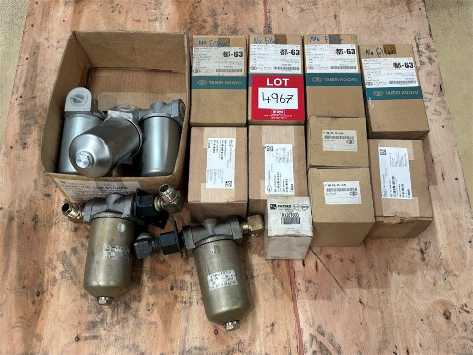 Pallet Comprising CNC Filters & Filter Housings