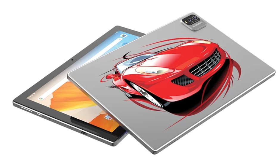 AIWA 10.1" Kids Wifi Tablet with Stylus Pen & Foldable Case, Grey, 4GB RAM