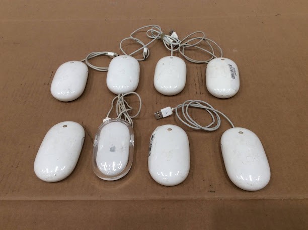 Apple A1197&A1152&Pro M5769 Mighty Mouse (Lot of 8)