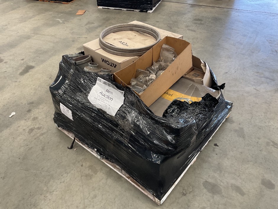 Pallet of Mixed Industrial Fittings and Parts