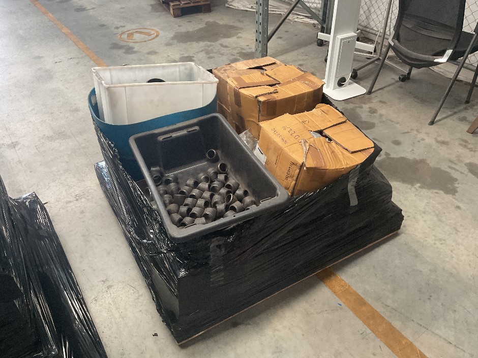 Various Sizes Of Hoses Fittings and Pipes Pallet of