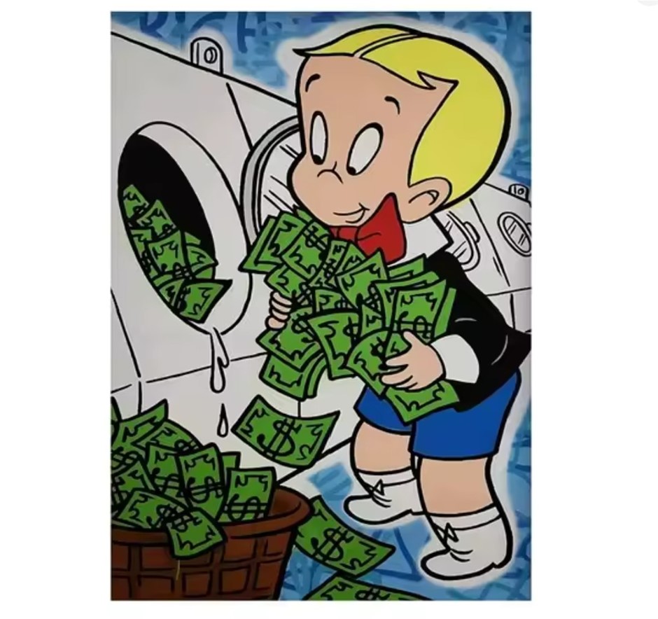 (After) ALEC MONOPOLY "RICH MAN" Poster Print.