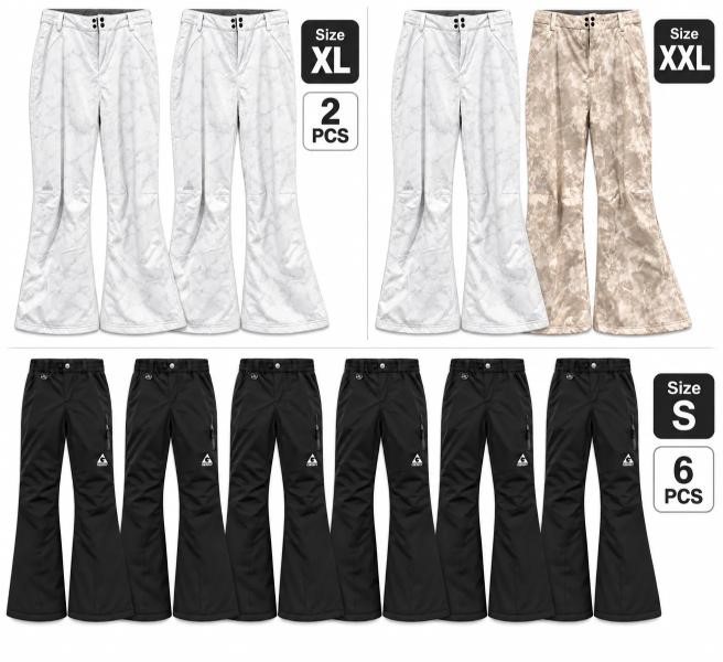 1 box of Gerry Snow Pants, contains 6 pcs Black (Size S for Kids), 2 pcs Wh