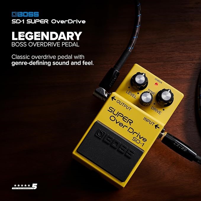 Boss SD-1 Super Overdrive Compact Pedal. Buyers Note - Discount Freight Ra