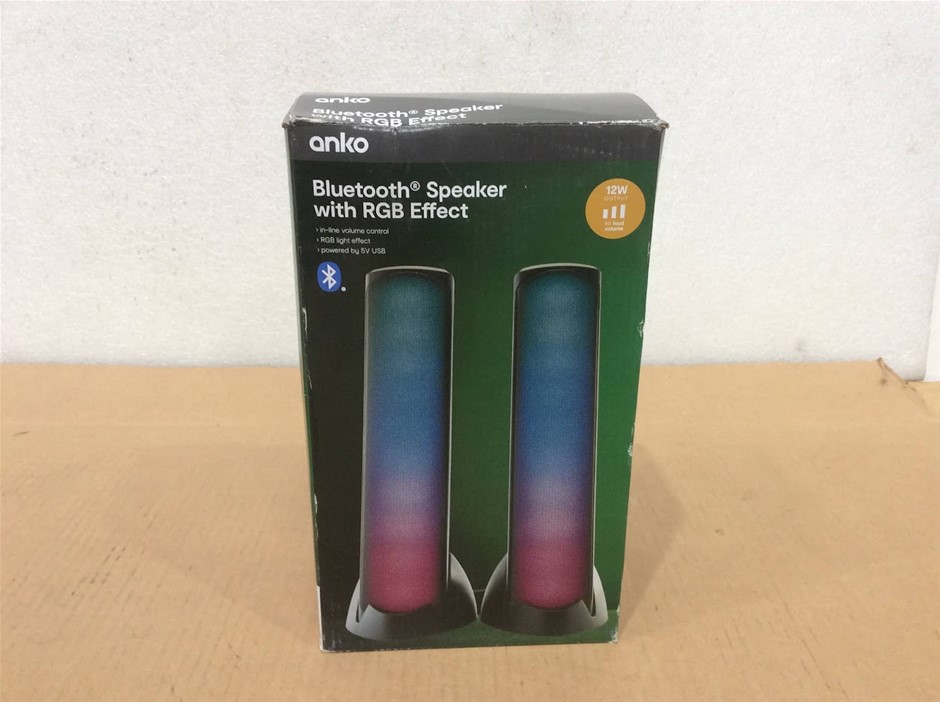 Anko 43277629 Bluetooth Speaker With RGB Effect