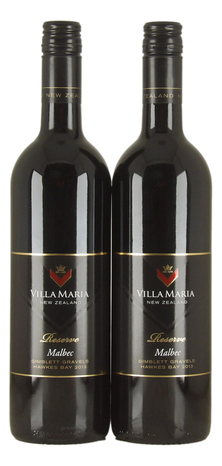 Villa Maria Reserve Malbec 2013 (2x 750mL), Gimblett Gravels, Hawke's Bay