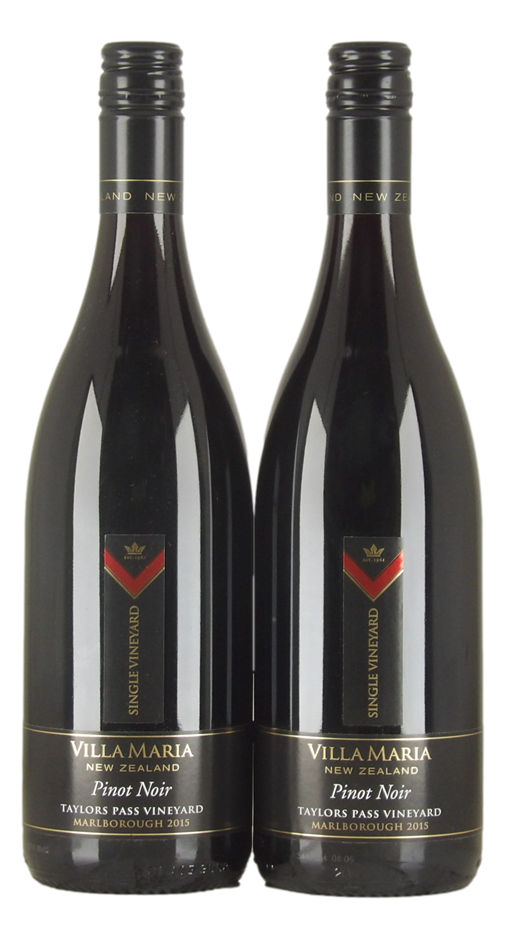 Villa Maria Taylors Pass Pinot Noir 2015 (2x 750mL), Marlborough