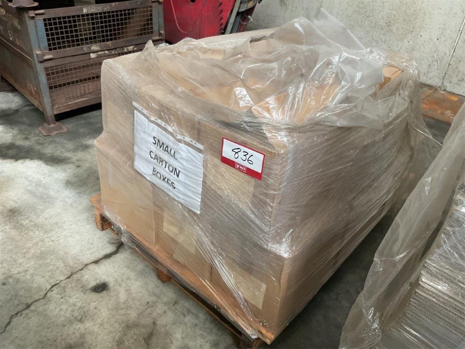 Pallet of Small Cardboard Cartons