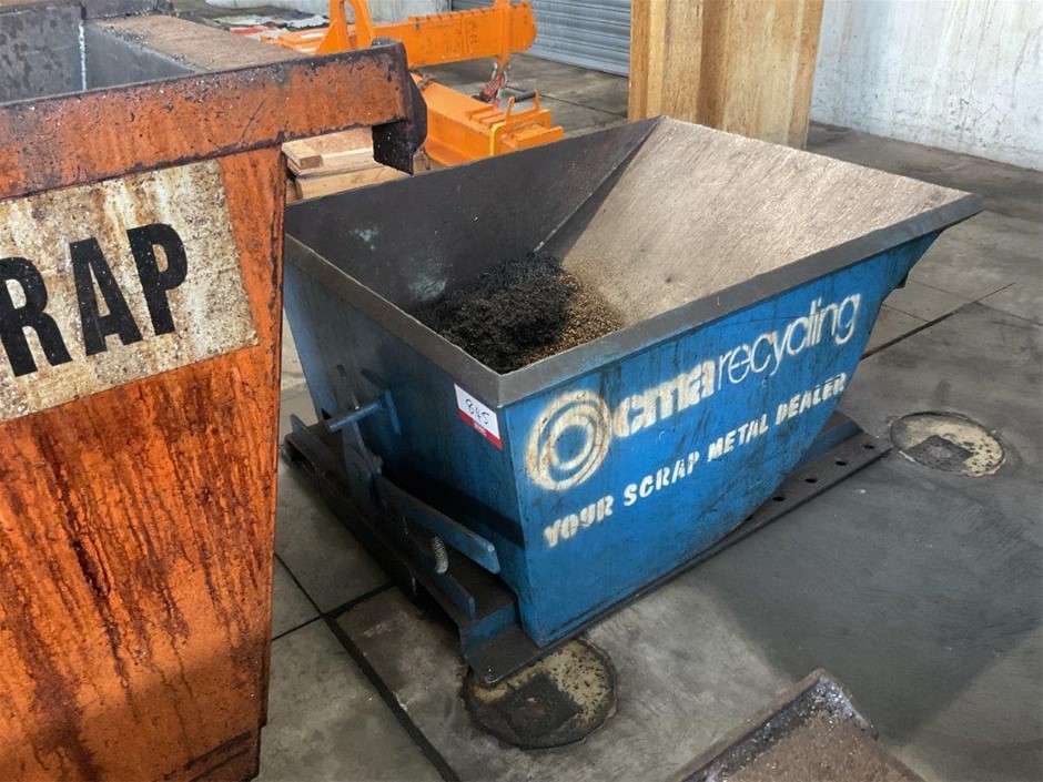 Steel Self-Tipping Scrap Bin
