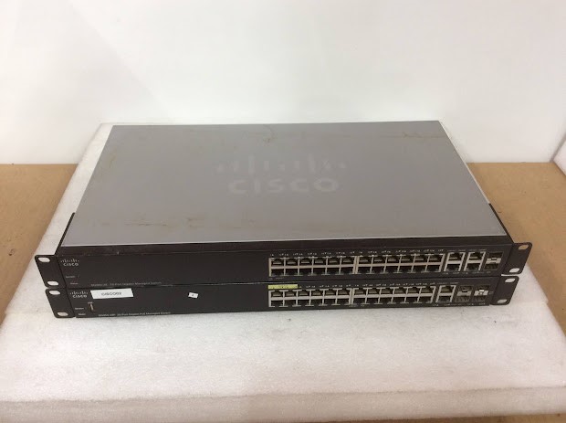 Cisco SRW2024-K9 V04&SG350-28P-K9 V04 Switch (Lot of 2)