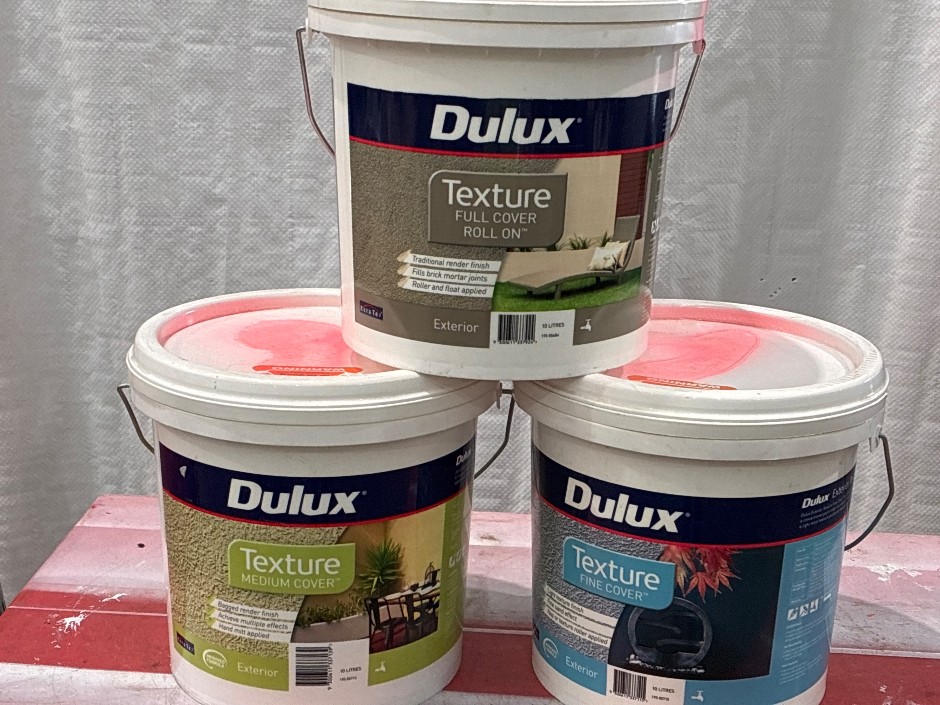 3 x Tubs 10lt Assorted Texture