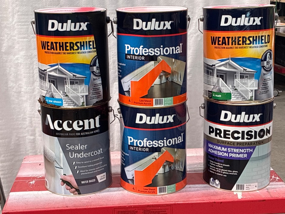 6 x Tubs 10lt Assorted Paint