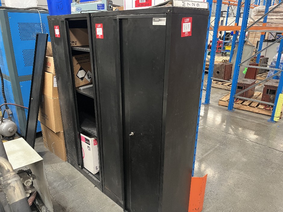 <p>2x 2 Door Upright Storage Cabinet Including Sundry Items</p>