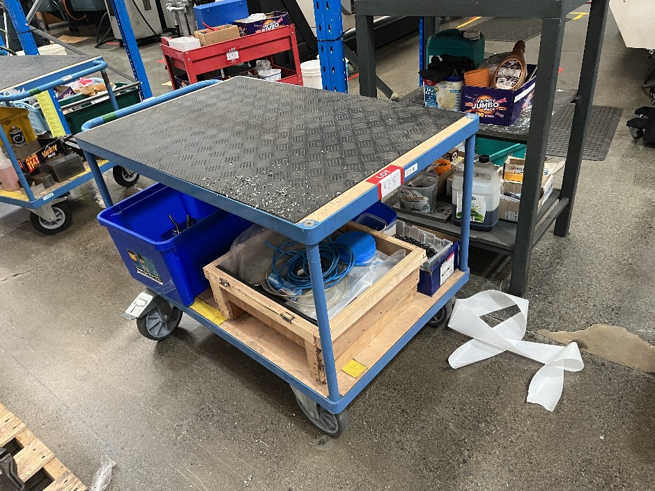 Mobile 2 Tier Trolley with Contents