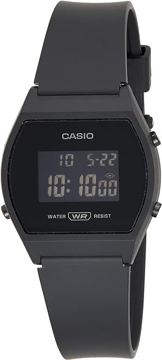 CASIO Unisex Black Digital Watch with Black Band, Model No.: LW204-1B. NB: