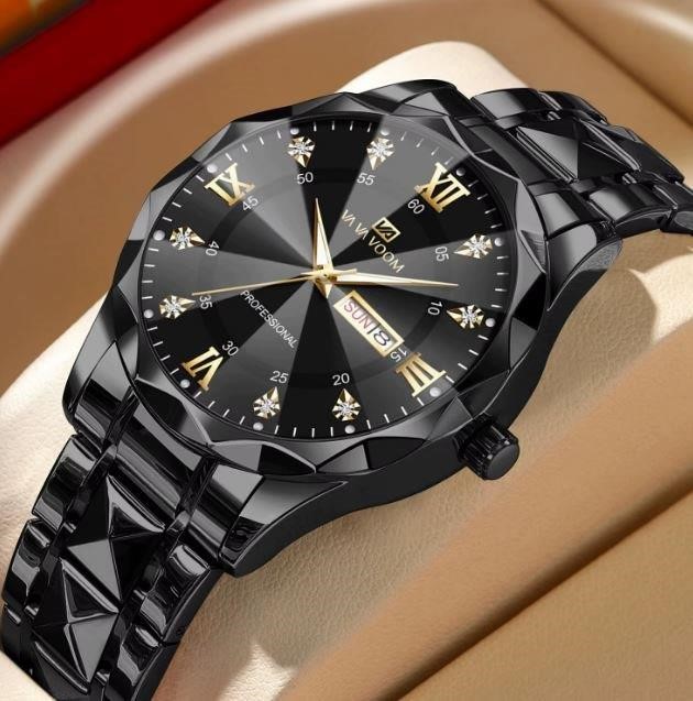 Jewelz Merchants Men’s Luxury Black Watch