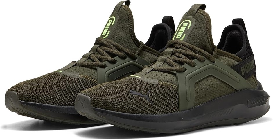 PUMA Men's Softride Enzo 5 Sneaker, US6/UK5/EU38, Dark Olive/PUMA Black/Fi