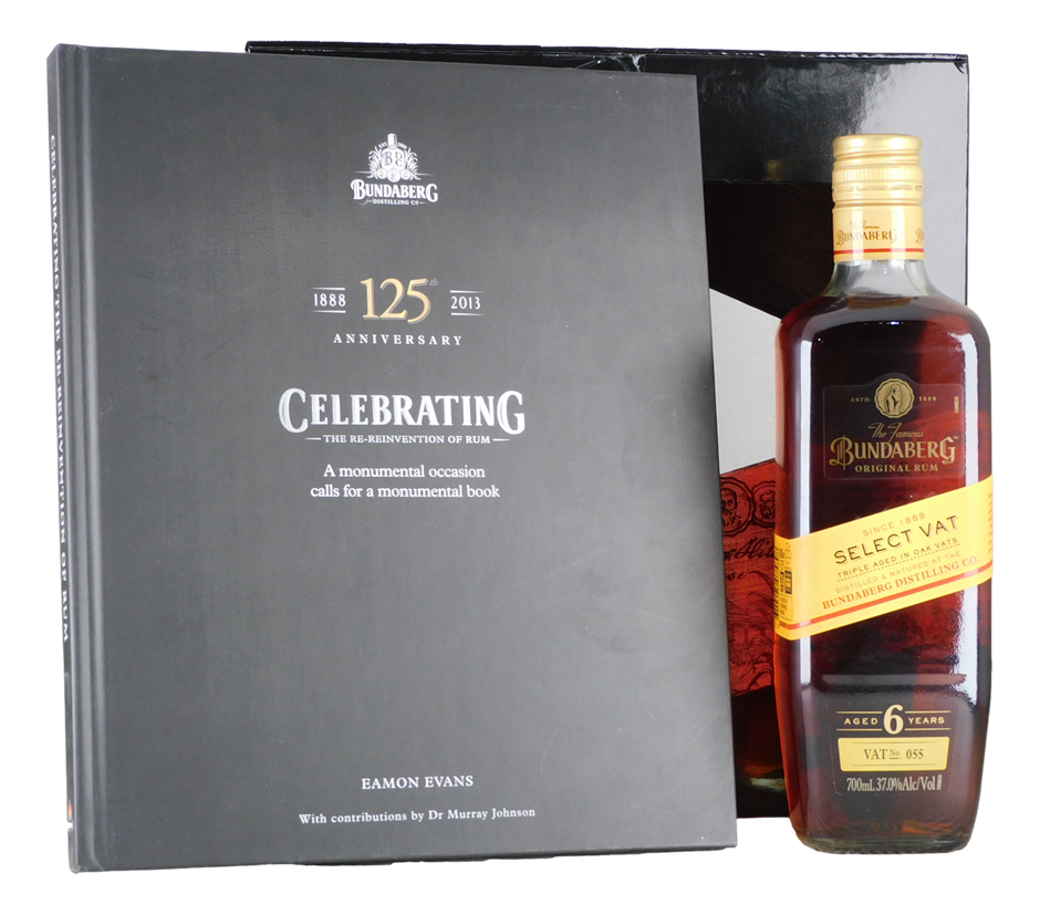 Bundaberg Rum Select Vat 55 Aged 6 Years 125th Anniversary Box (1x 700mL).