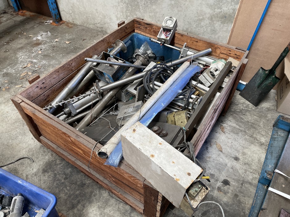 Crate of Various Machine Parts