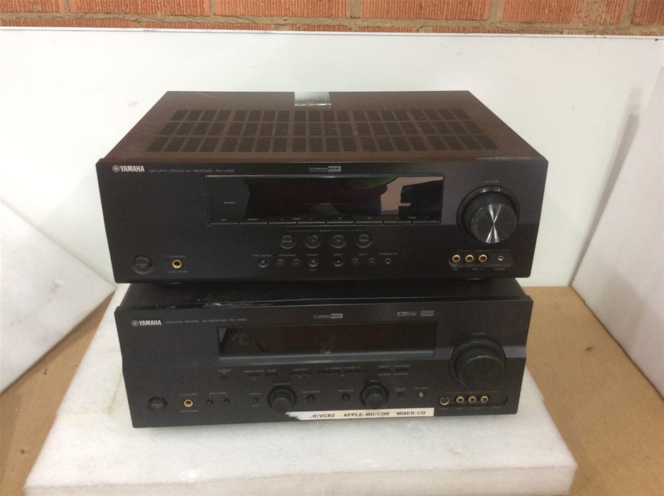 Yamaha RX-V465 & RX-V650 AV Receivers (Lot of 2)