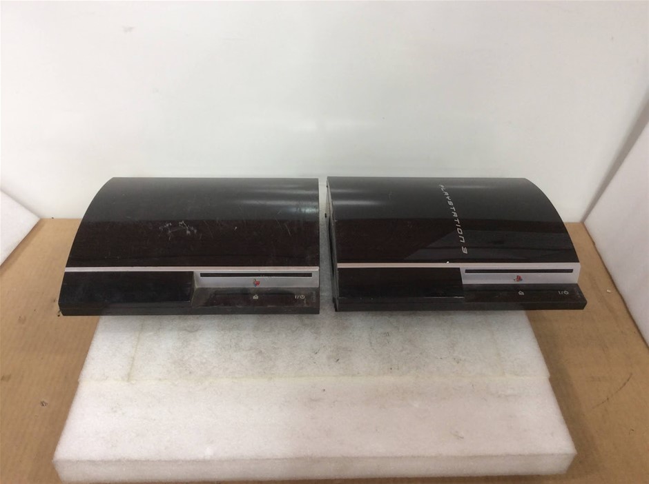 Sony PlayStation 3 CECHL02 & CECHH02 Game Consoles (Lot of 2)