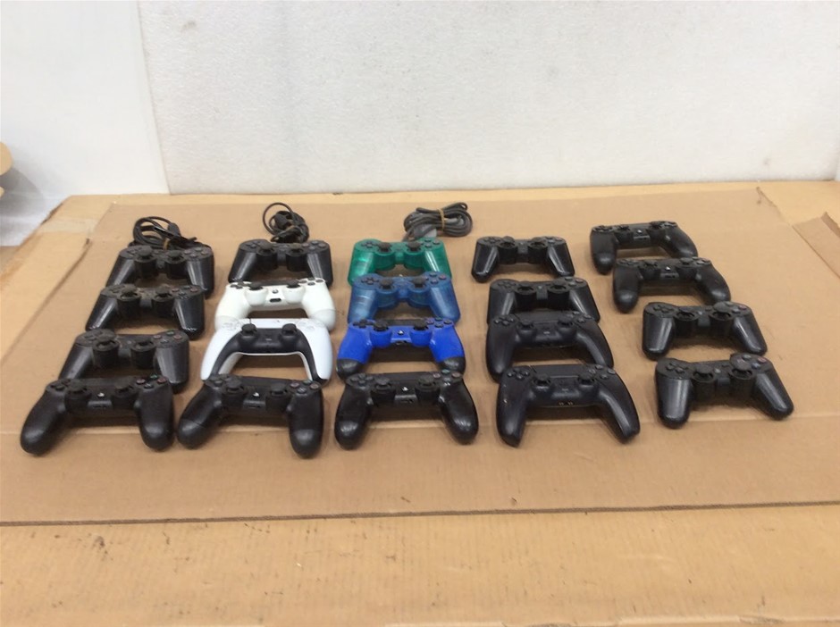 Sony PlayStation DualShock 3 & DualShock 4 Game Controllers (Lot of 20)