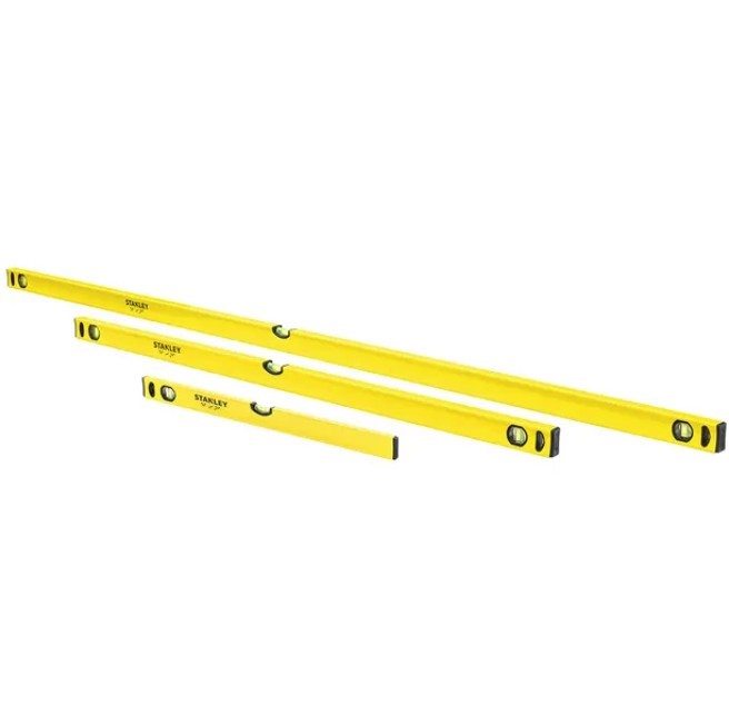 STANLEY 3pc Classic Box Spirit Level Set. Size: 2000mm, 1200mm & 600mm. NB: