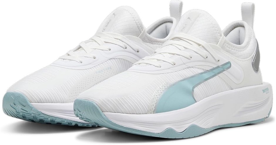 Puma Women's PWR XX Nitro Sneaker, White/Turquoise Surf, US 7 NB: minor dir