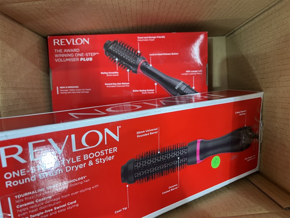 REVLON 1 x One Step Volumiser & 1 x Round brush Dryer & Styler.