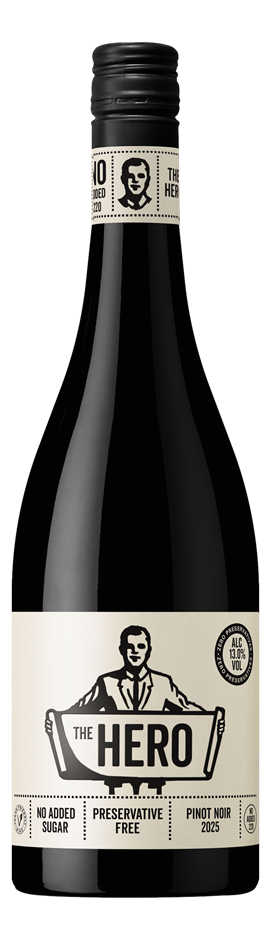 The Hero Preservative Free Pinot Noir 2023 (6x 750mL) South Australia
