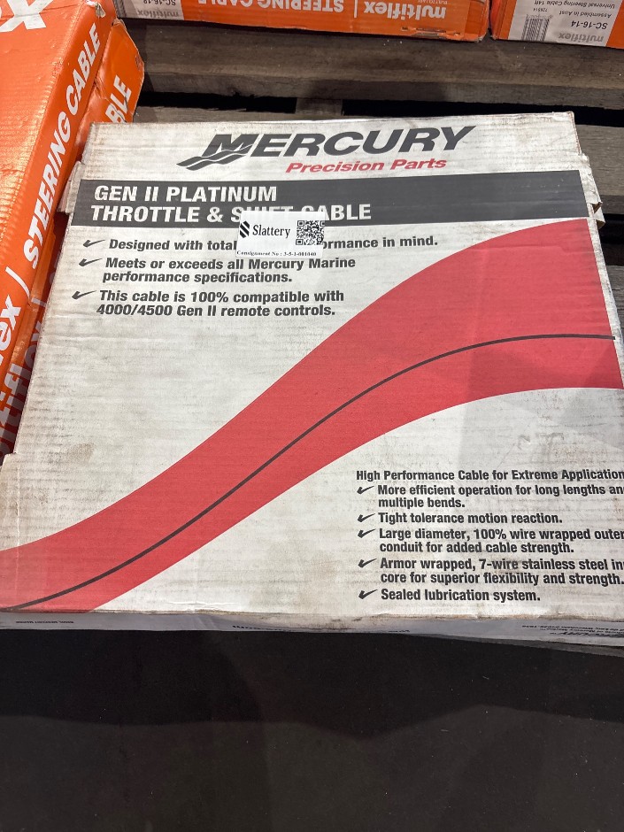 Mercury Gen 3 Platinum Throttle & Shift Cable x2