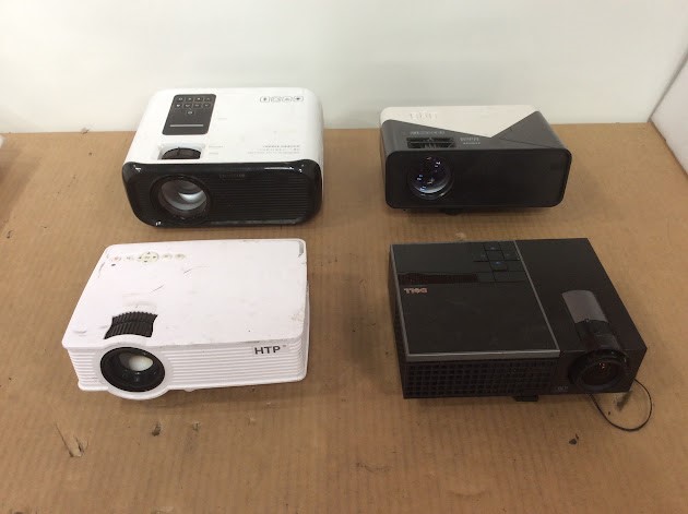 DELL M209X&HTP LED&Unknown Brand E500HZ&Sync Display Projector (Lot of 4)