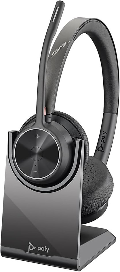 Plantronics Poly - Voyager 4320 UC Wireless Headset + Charge Stand. RRP: $2