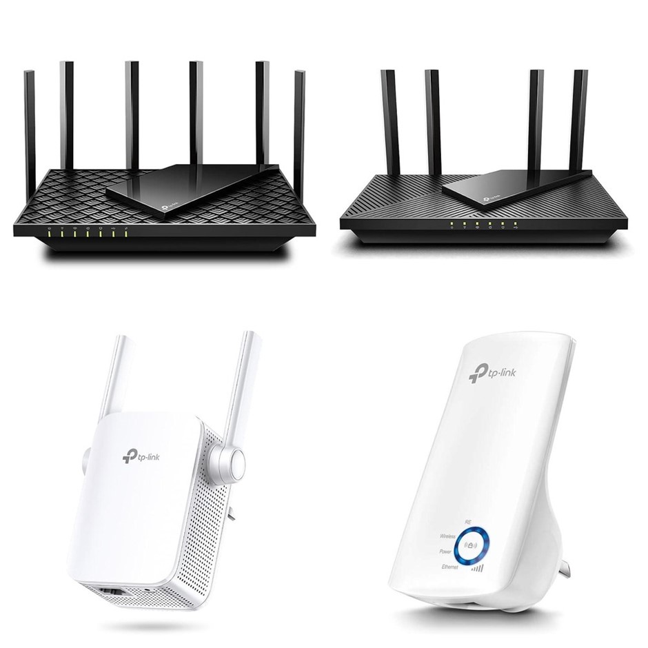 4 x Routers & Extender. RRP - $500. 1 x TP-LINK Archer AX72 AX5400 Wi-Fi 6