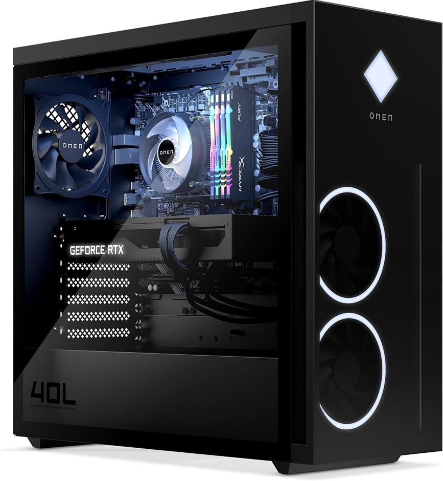 OMEN 40L Desktop GT21-1059a PC. RRP: $6,180.91 Specs: Ryzen 9-7900 CPU, RTX