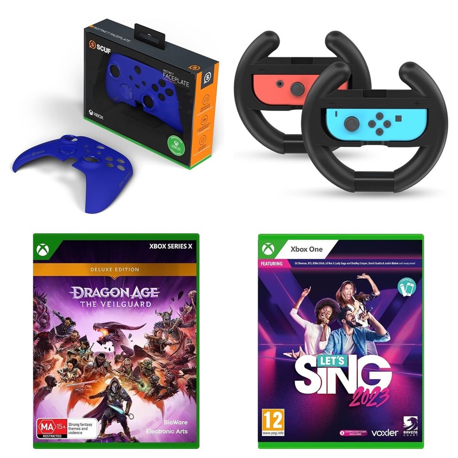 4 x Console Accessories. RRP -$200. 1 x SCUF Instinct Removeable Faceplate