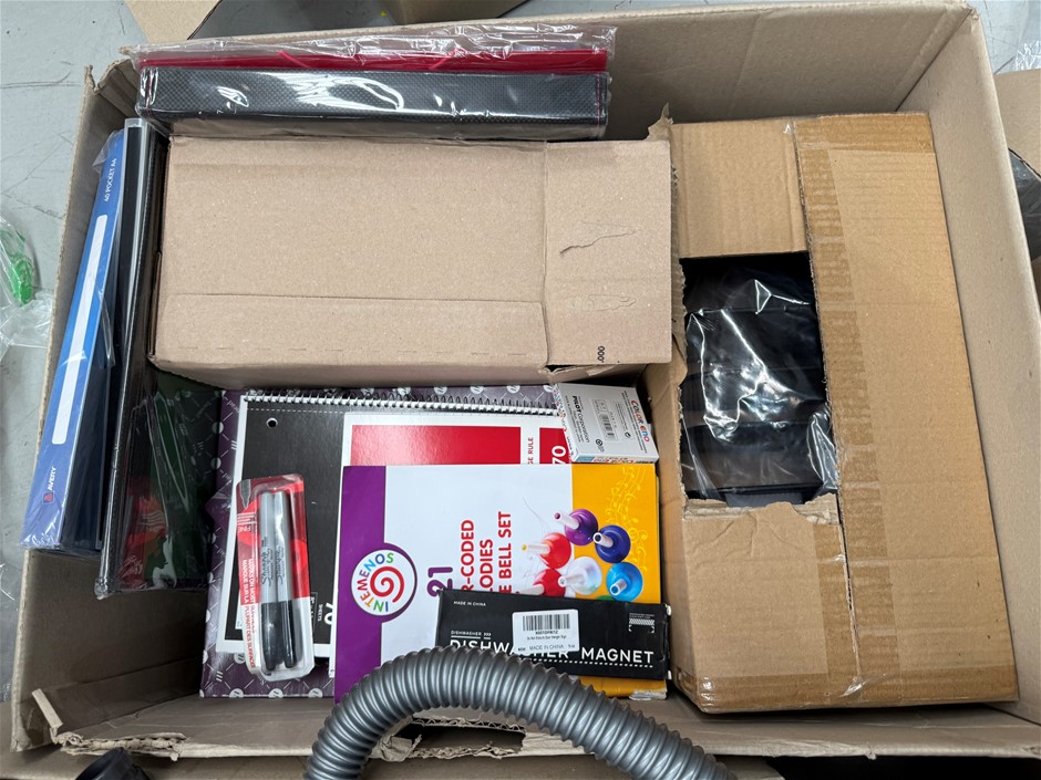 Assorted Box of Office Supplies.  NB: Items may not be in original packagin