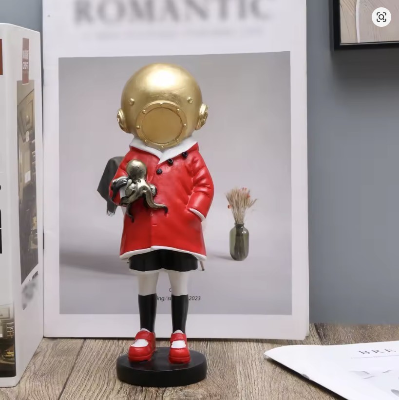 Banksy (after) resin sculpture Think Tank