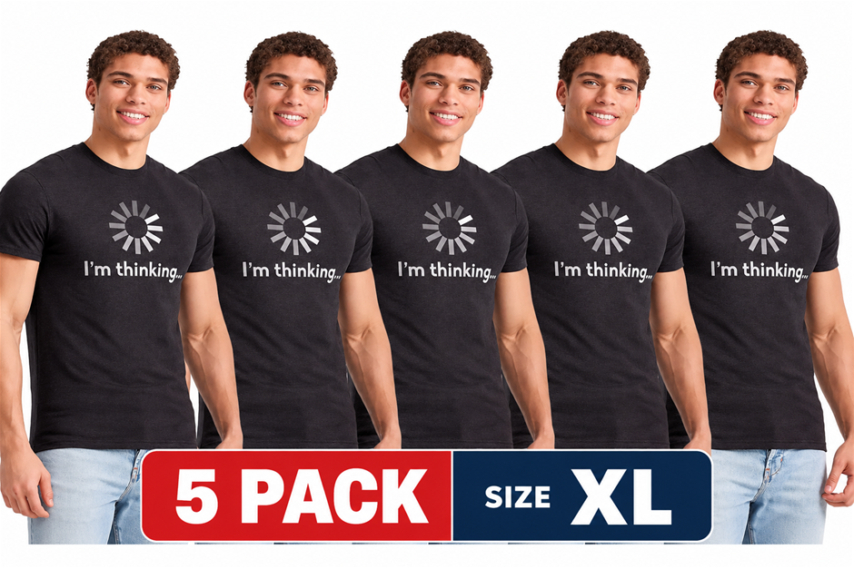 10 PACK HANES Men's Graphic Collection Tees, XL, Black, Y06382 (GT49).