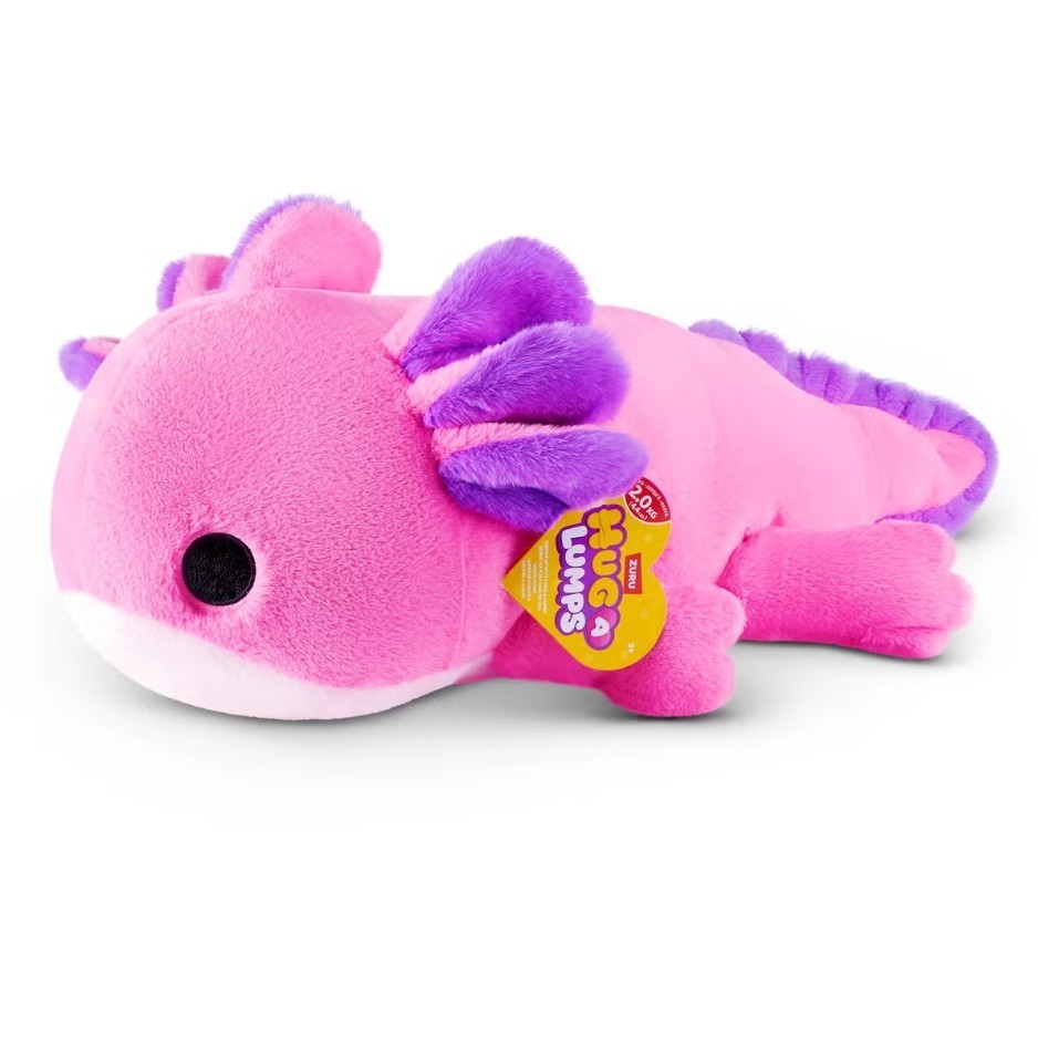 HUG-A-LUMPS Large Weighted Plush 2kg, Axolotl.