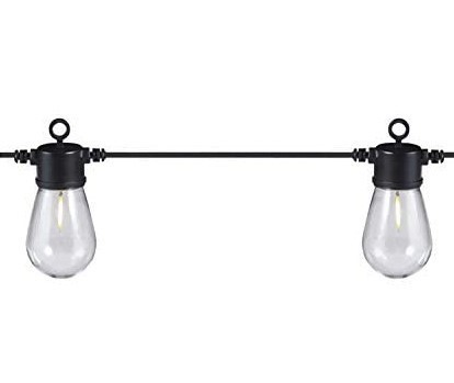 SUNFORCE 15 LED Bulbs Solar String Lights, 10m Cable. NB: Minor use, missin