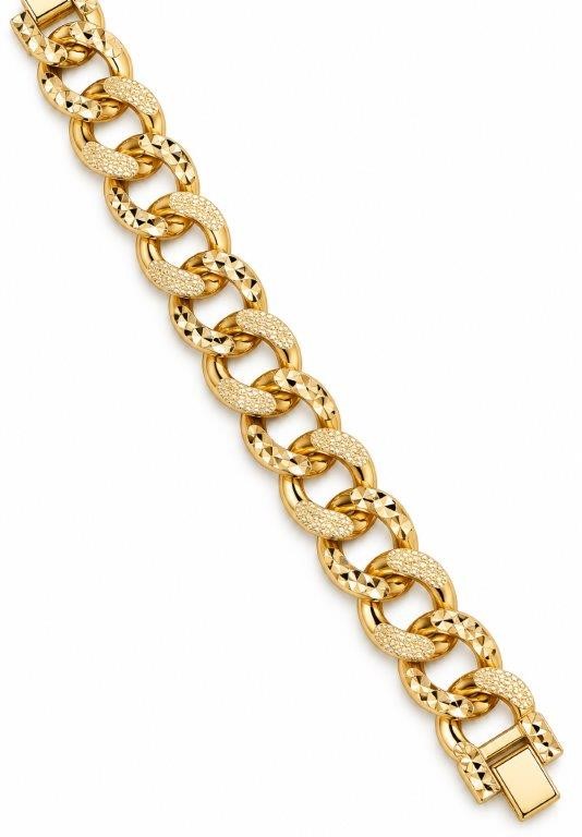 18KGold Filled/ITALY yellow Gold Bonded bracelet(stamped 18KGold Filled