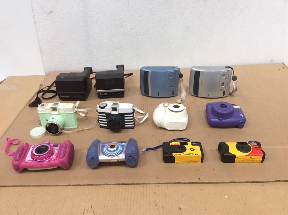Mixed Brands Kodak Polaroid Kids Digital And Instant Cameras