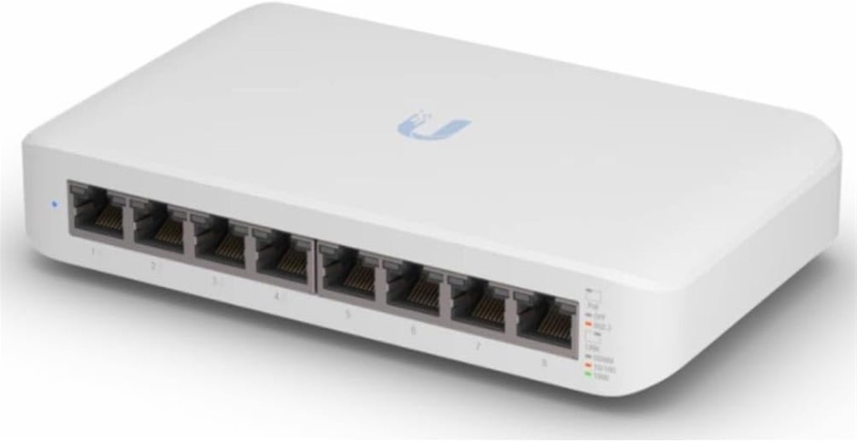 UBIQUTI UniFi Switch Lite 8-Port PoE/PoE+ GbE Network Switch.  Buyers Note