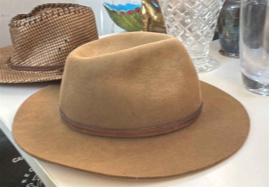 Classic Brown Wool Felt Traveller Hat