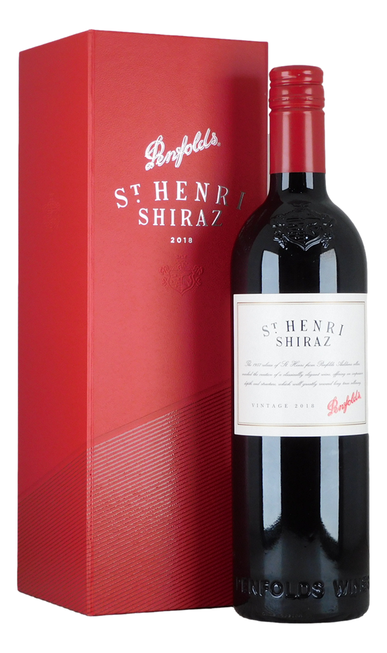 Penfolds St Henri Shiraz 2018 (1x 750mL), SA. Screwcap closure.
