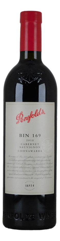 Penfolds Bin 169 Cabernet Sauvignon 2018 (1x 750mL), SA.